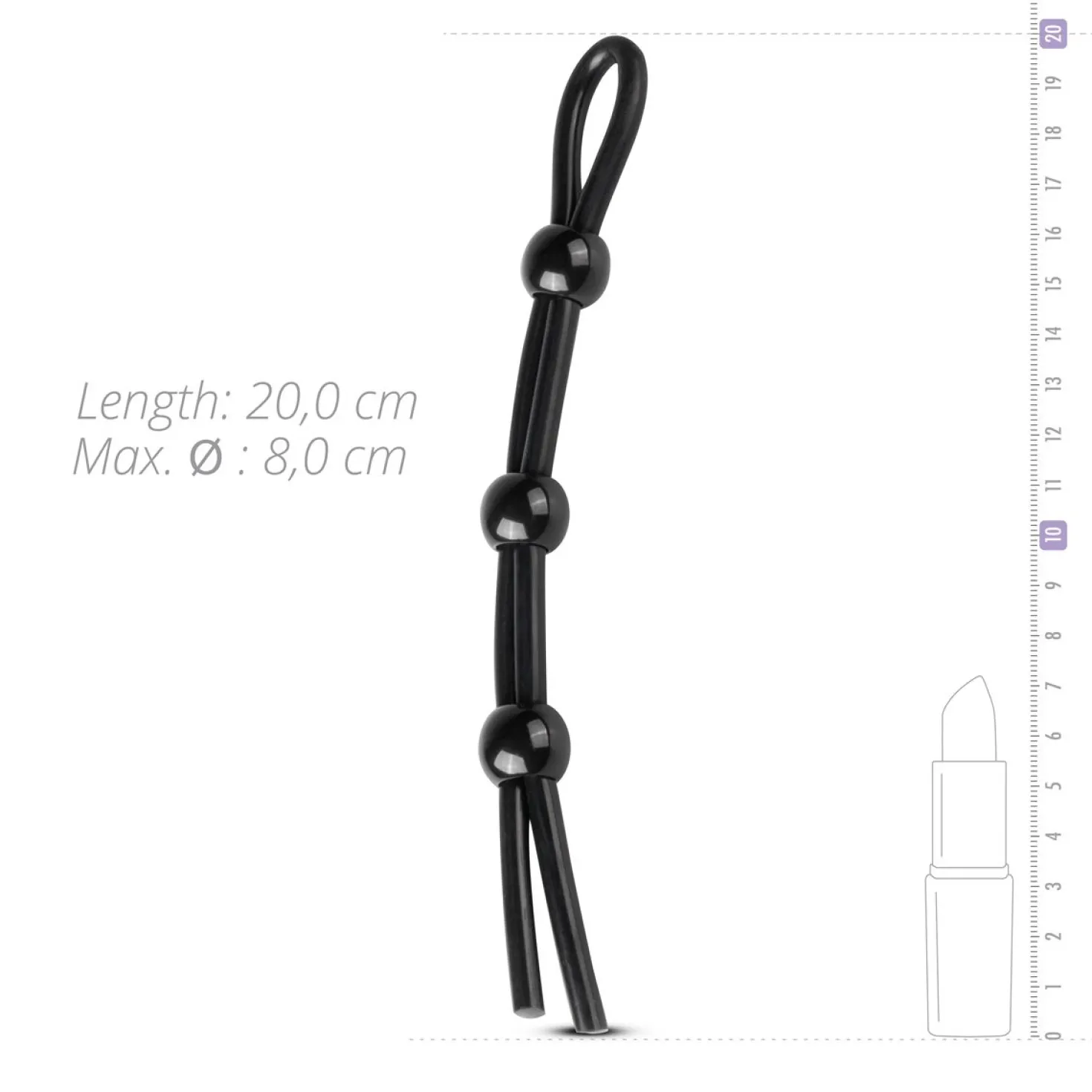 Anneau pénien triple réglable