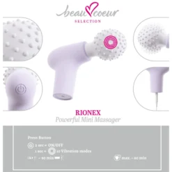 beau cœur - RIONEX Mini Massage Gun - Violet