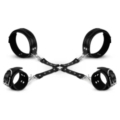 Bedroom Fantasies - Ensemble menottes et hogtie - Noir