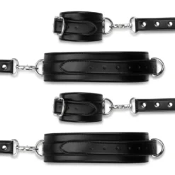 Bedroom Fantasies - Ensemble menottes et hogtie - Noir