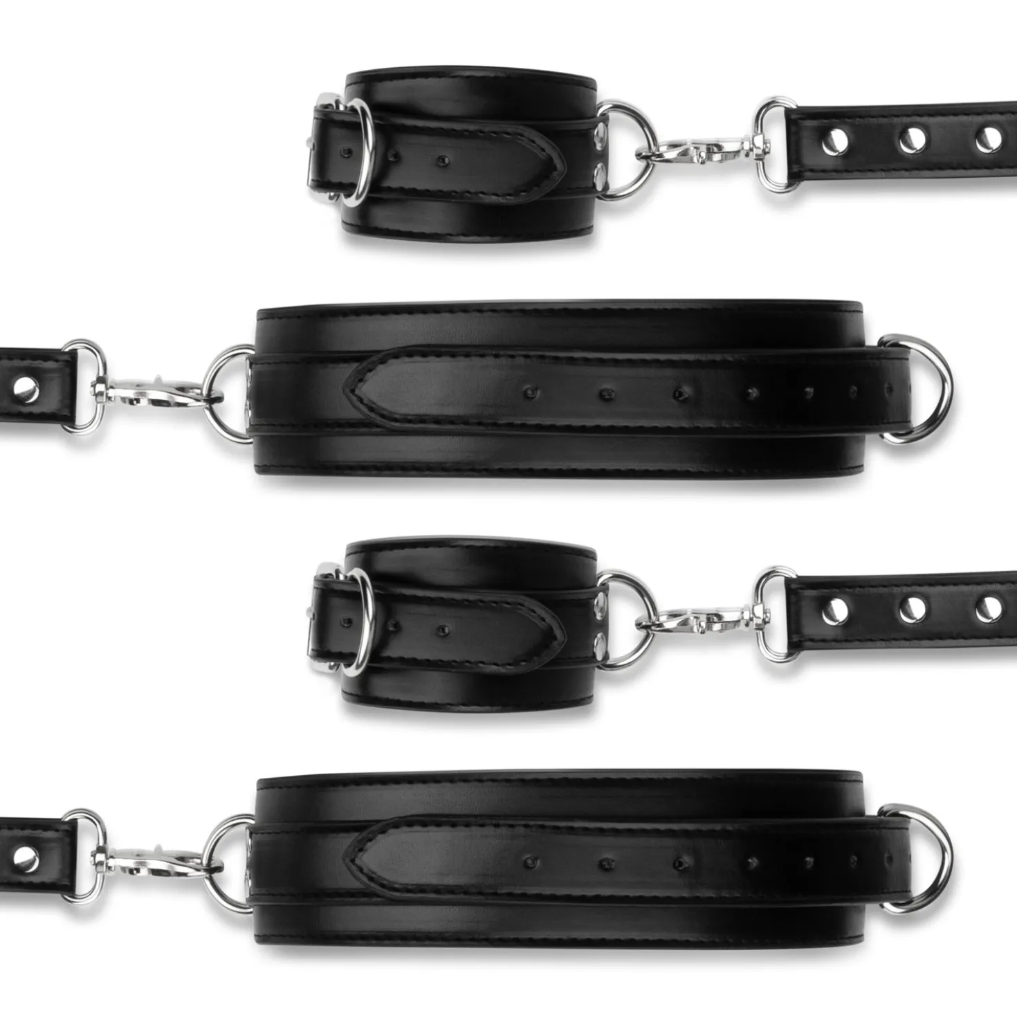 Bedroom Fantasies - Ensemble menottes et hogtie - Noir