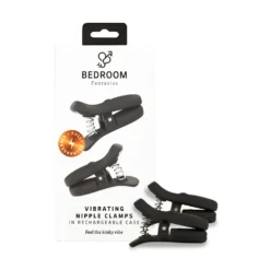 Bedroom Fantasy - Pinces Vibrantes Tétons - Noir