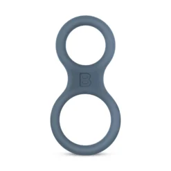 Boners - Anneau pénien et séparateur de testicules en silicone - Gris