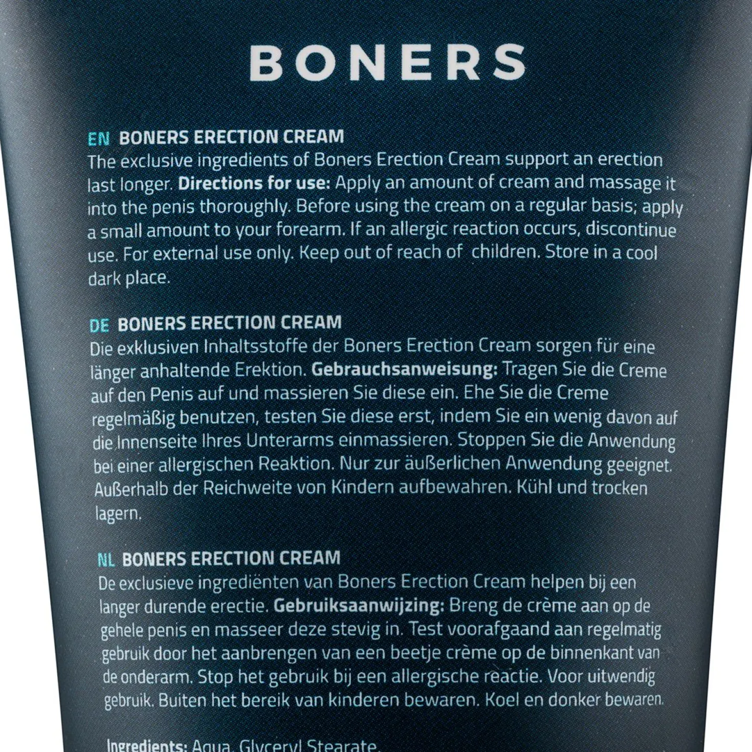 Boners - Crème pour l'érection - 100 ml