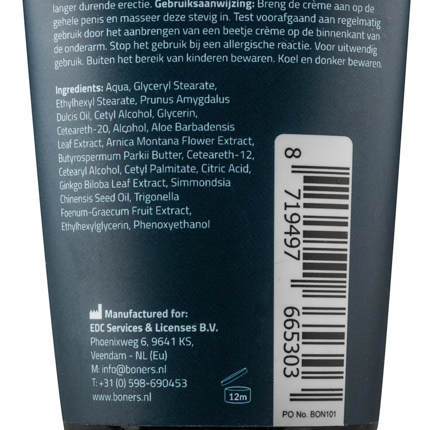 Boners - Crème pour l'érection - 100 ml