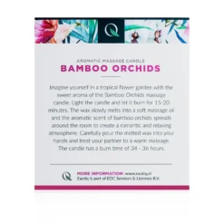 Bougie de massage orchidées en bambou Exotiq - 200 g