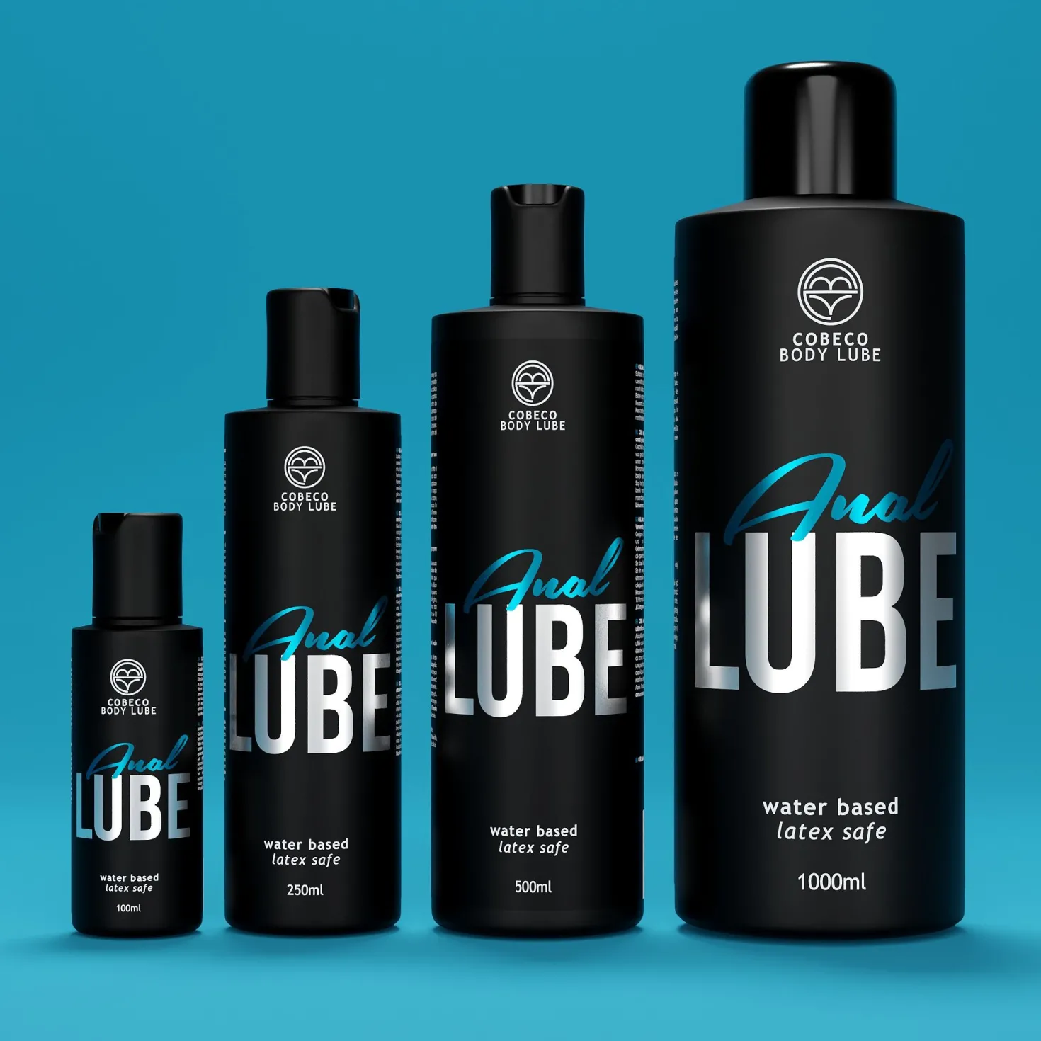 Bouteille de lubrifiant anal à base d'eau Cobeco 1000 ml