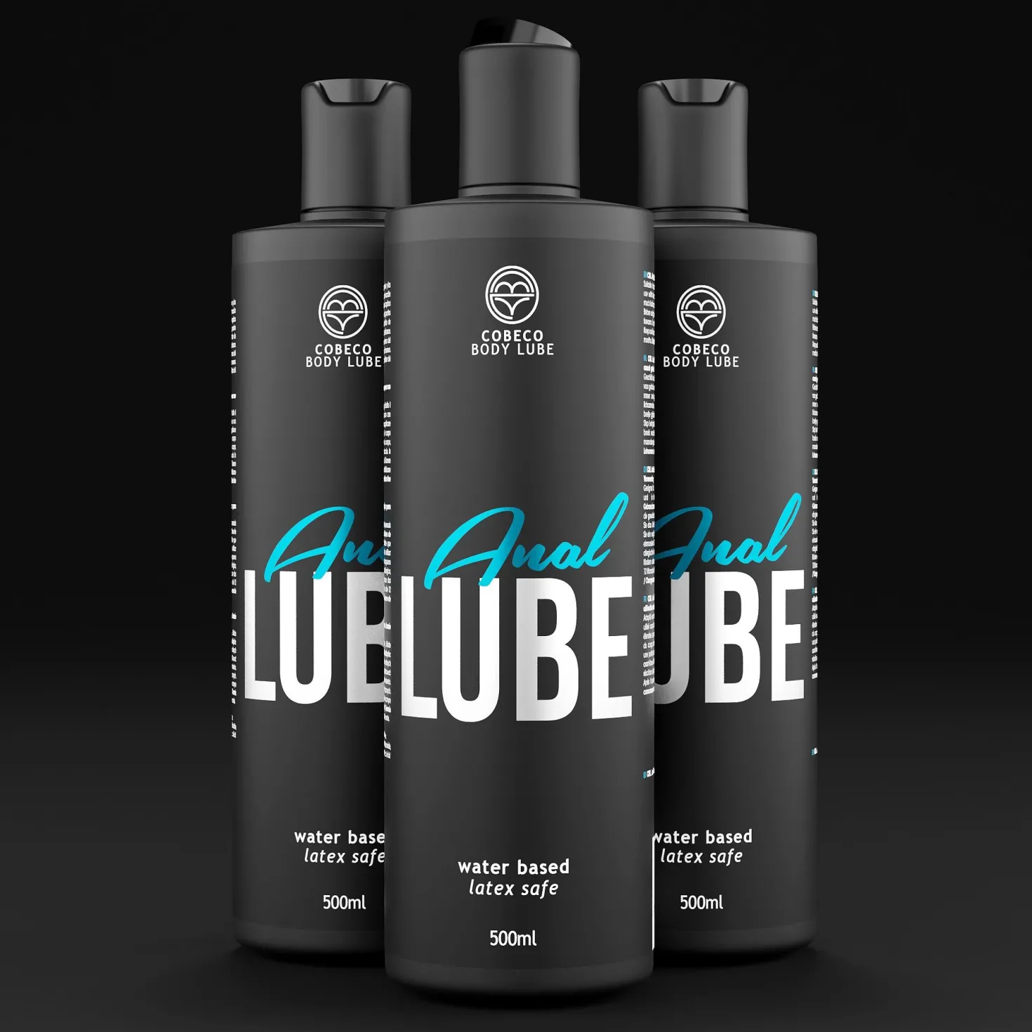 Bouteille de lubrifiant anal à base d'eau Cobeco 500 ml