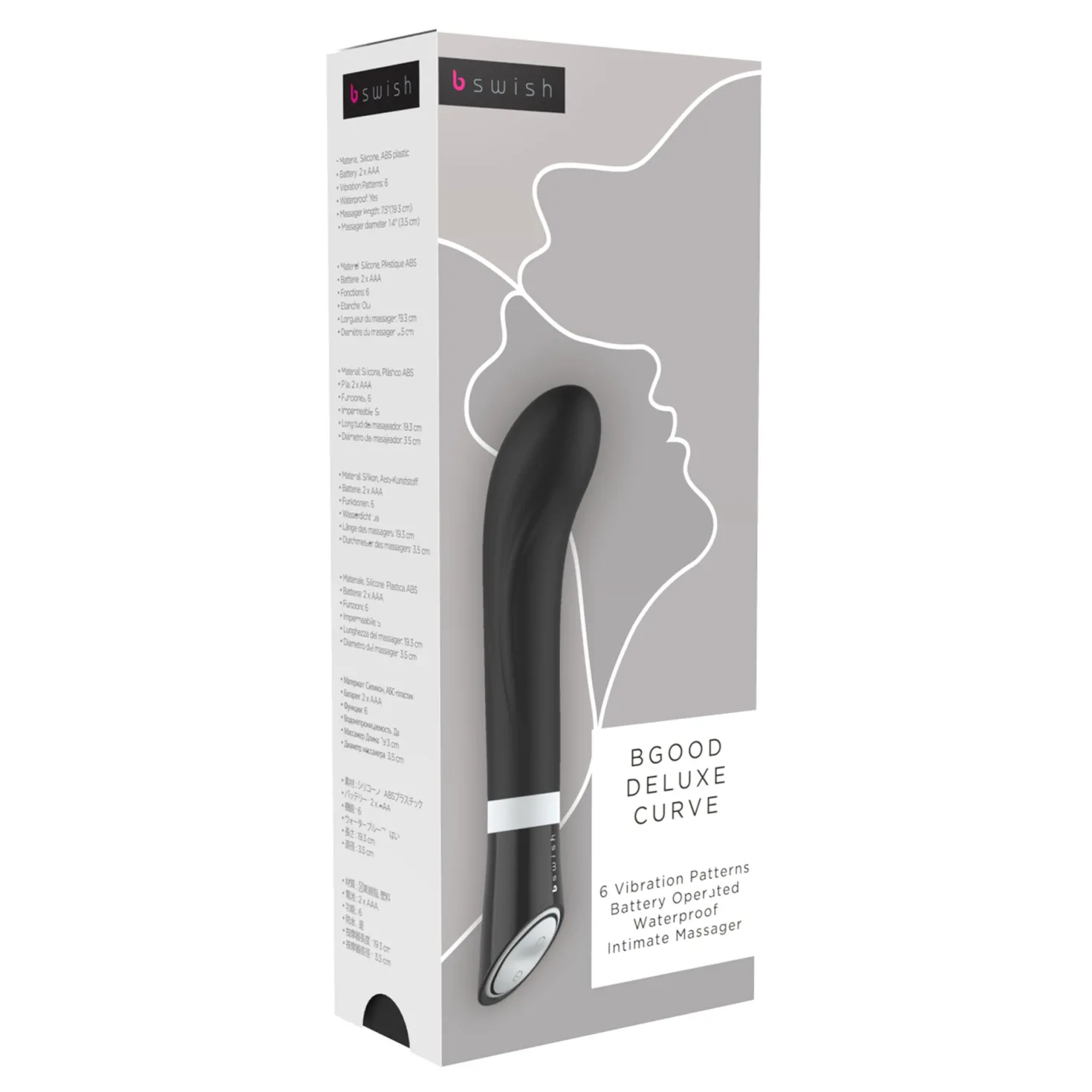 B Swish – BGOOD DELUXE CURVE Vibromasseur Point G – Noir