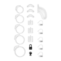 Cage de chasteté Lockdown Transparent - Moyen