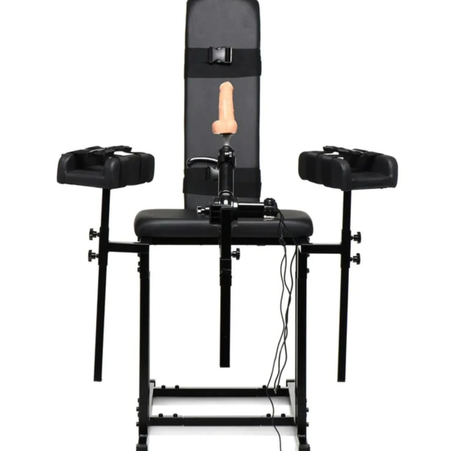 Chaise d'obéissance avec machine à sexe