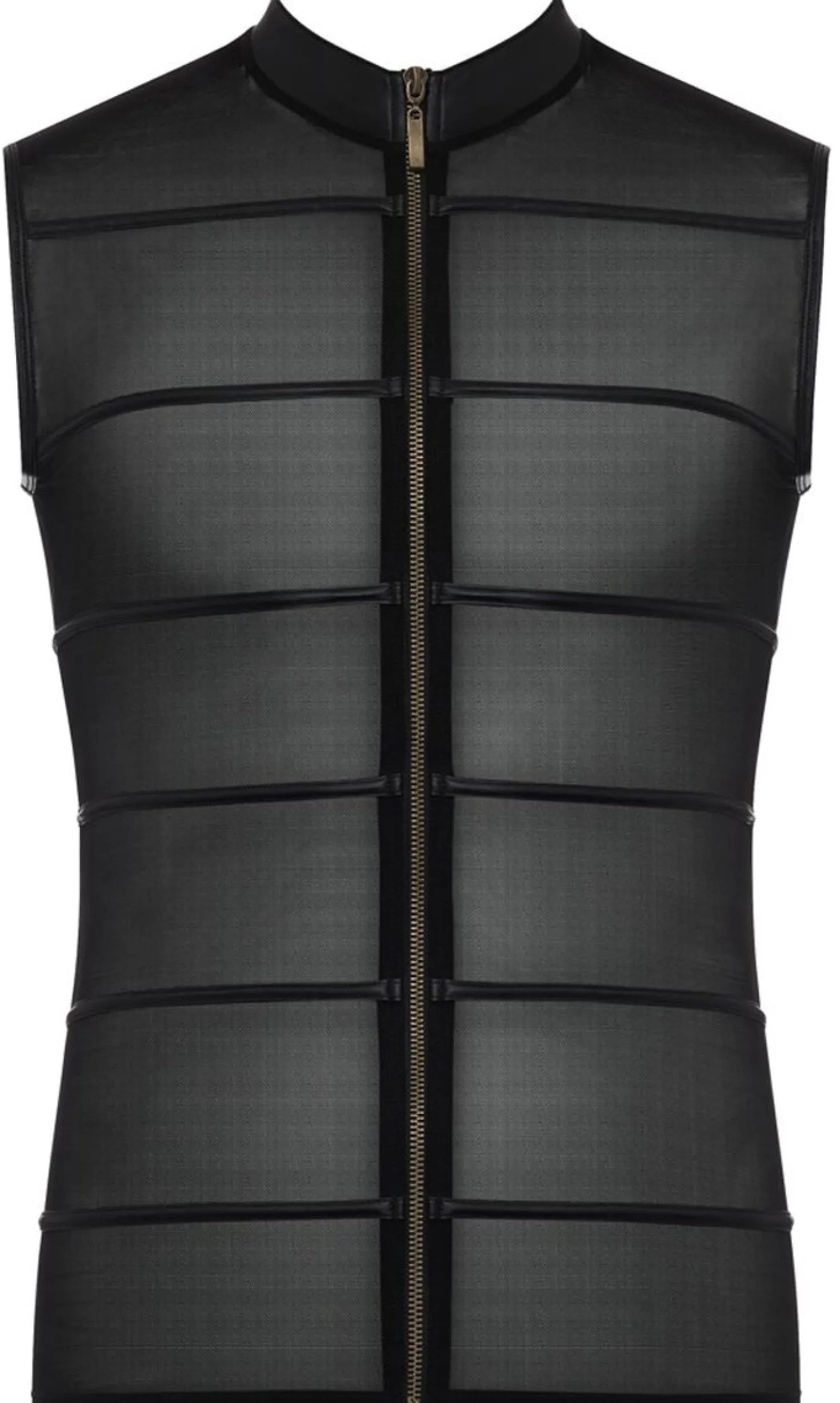 Chemise powernet avec rayures wetlook
