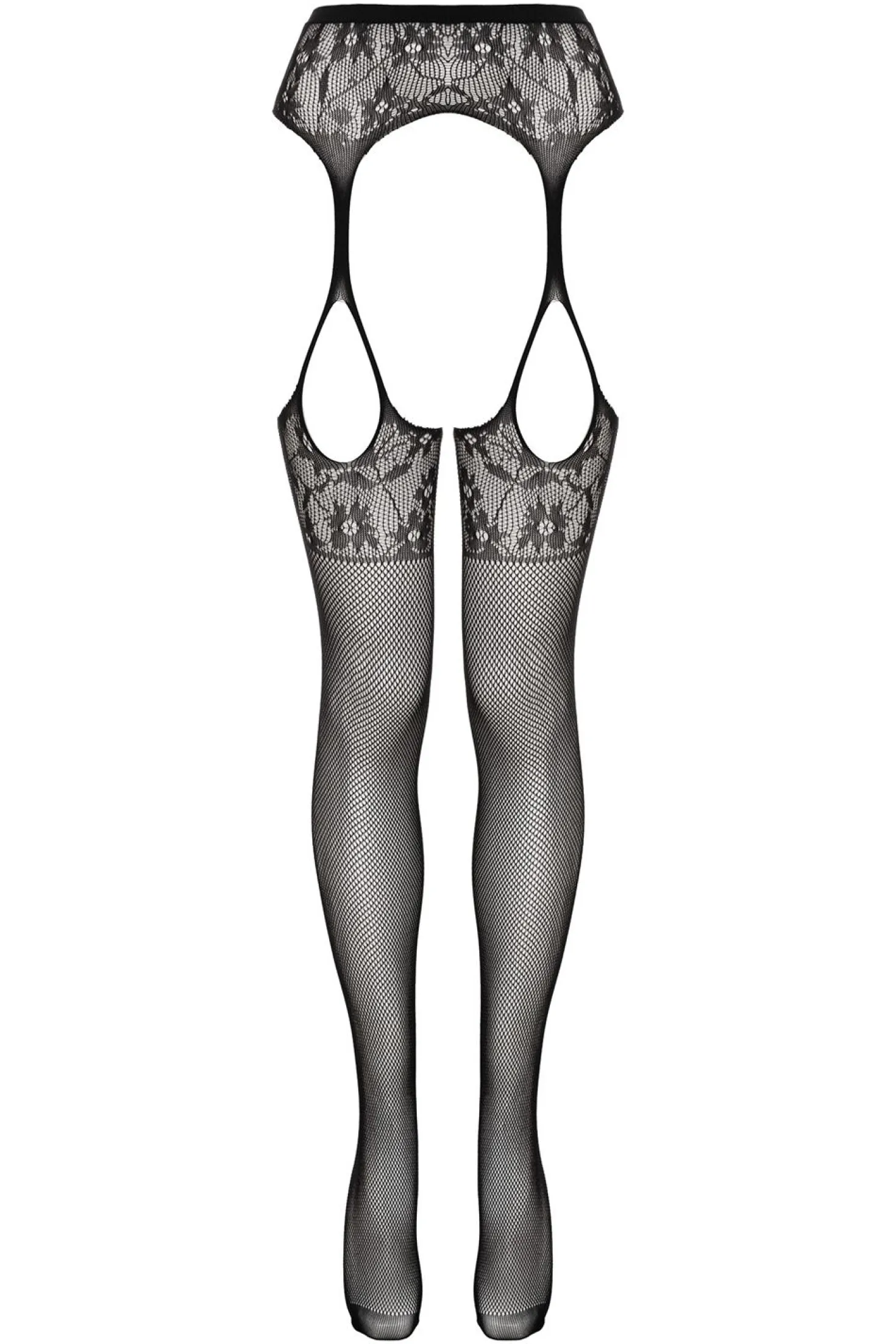 Christine - Collants à jarretelles Sulita - Noir
