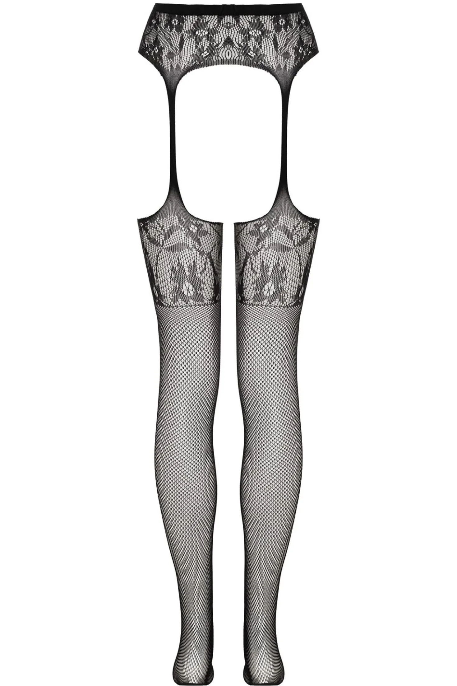 Christine - Collants à jarretelles Sulita - Noir