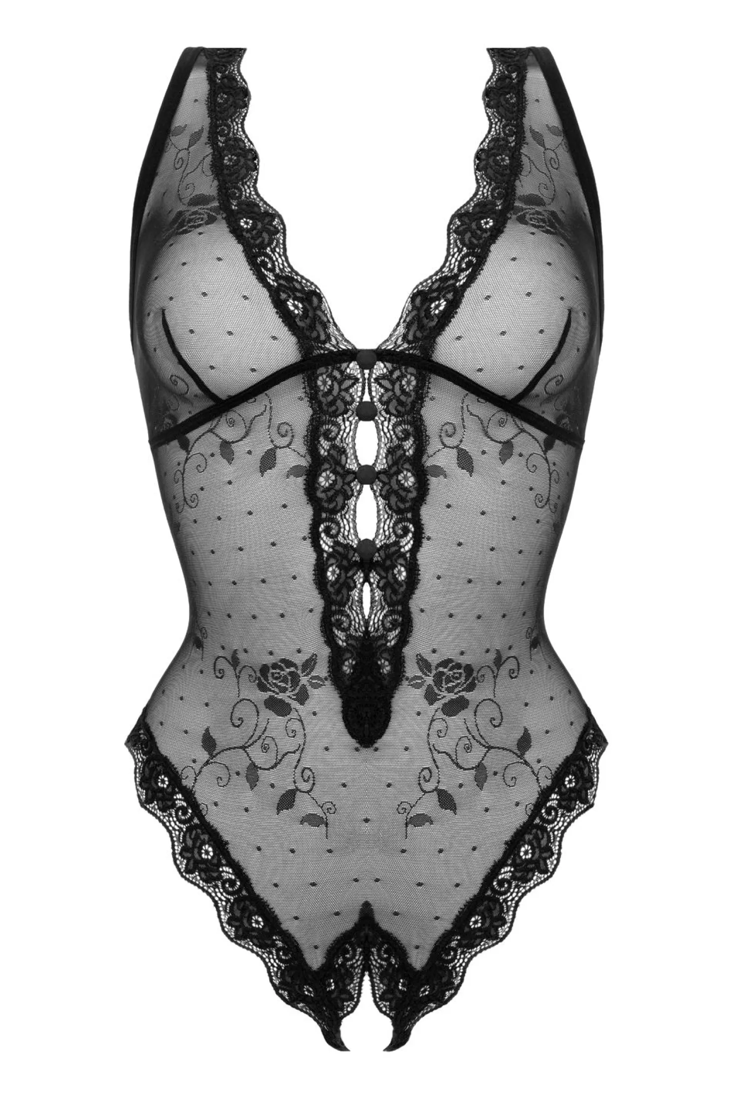 Christine - Crotchless Body Kim - Noir