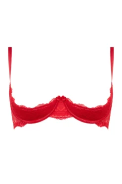 Christine - Soutien-gorge à quart de bonnets en dentelle Marzia - Rouge