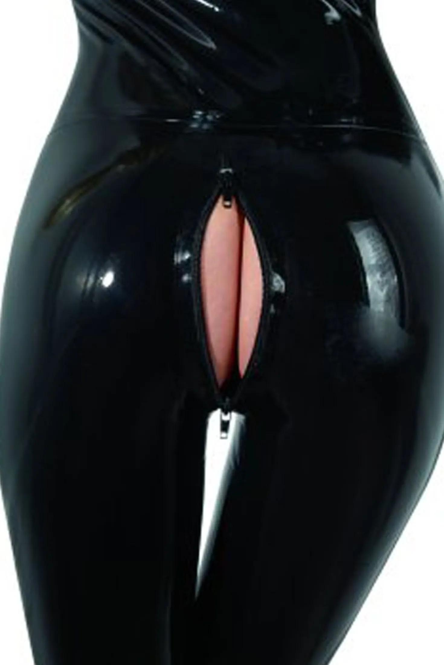 Combinaison noire en latex
