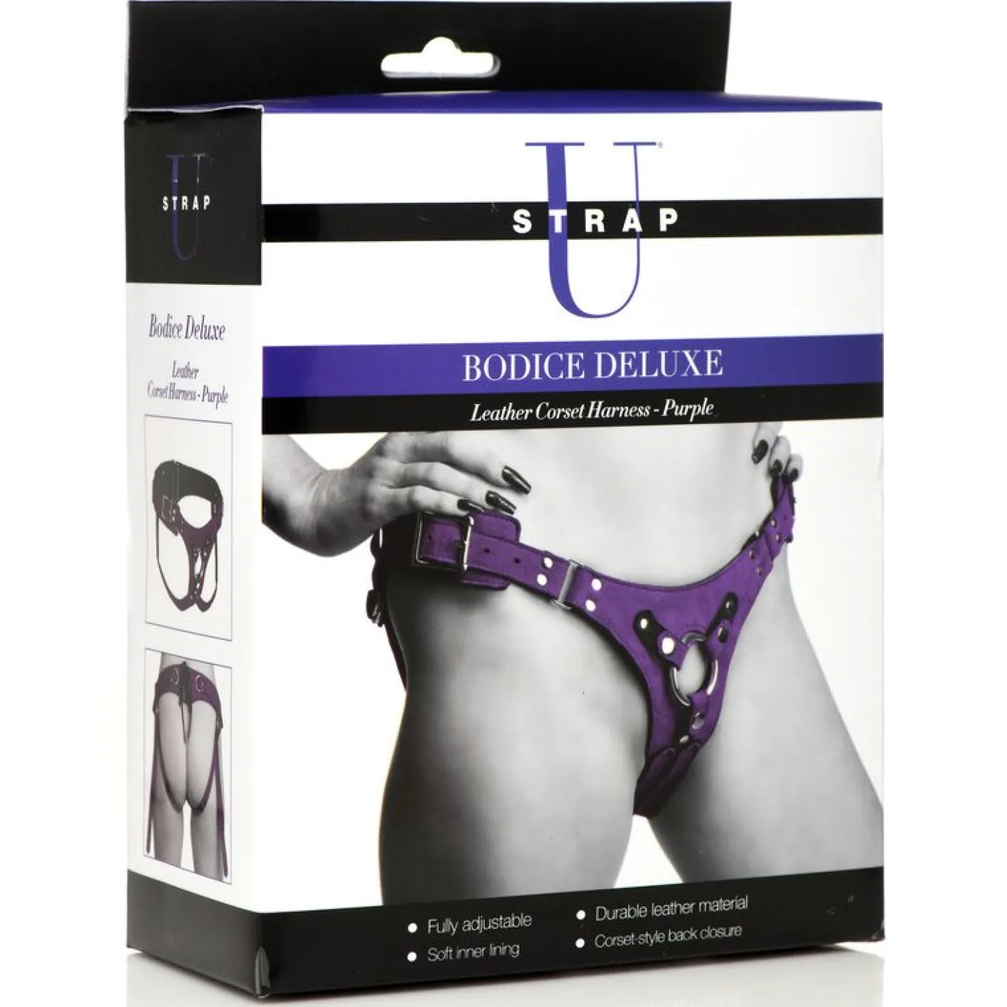 Corset Ceinture Deluxe en Cuir - Violet