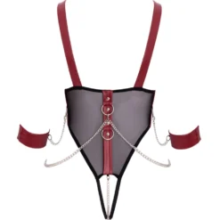 Cottelli Collection - Body Bondage Bonnets Ouverts - Noir
