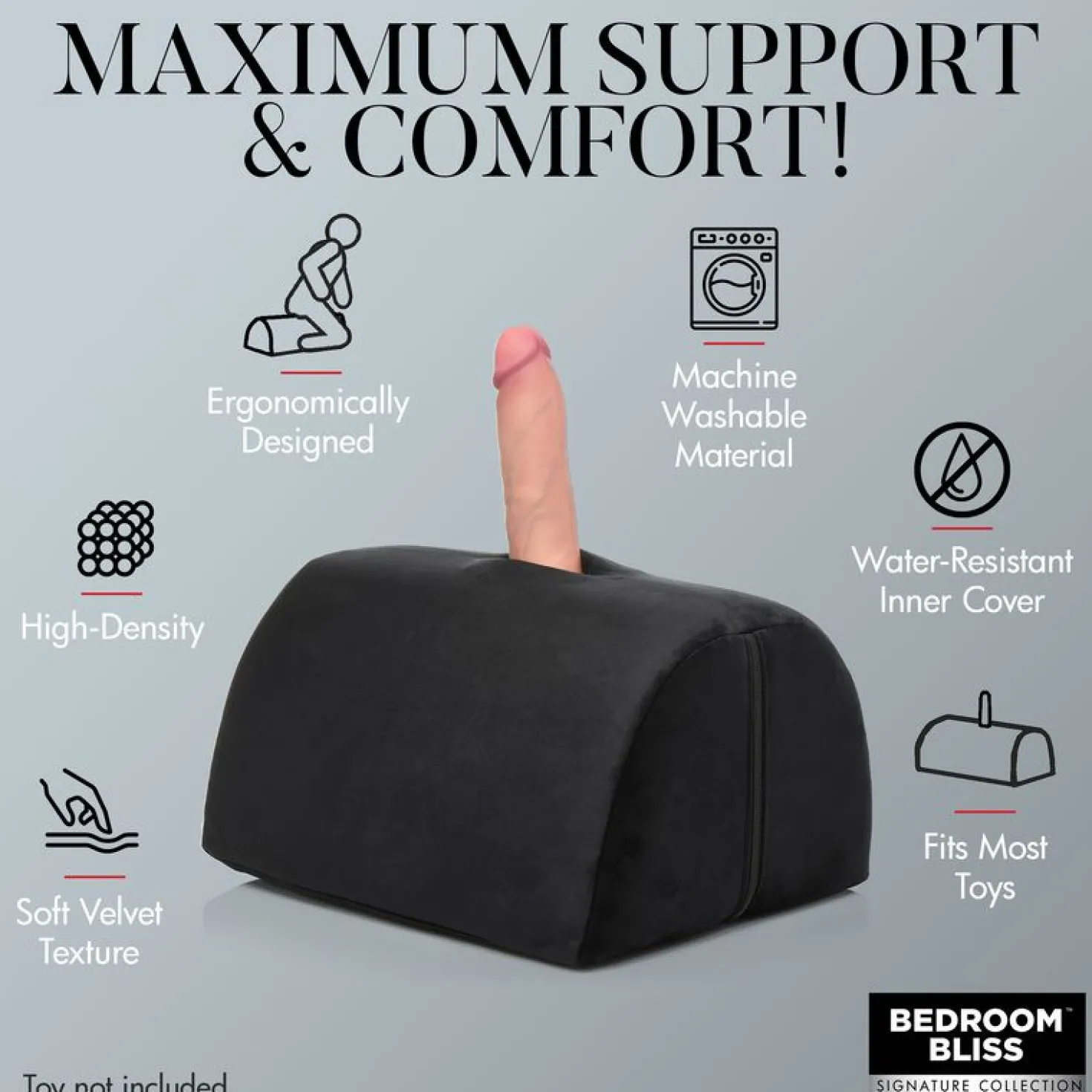 Coussin pour Jouets d'Amour - Noir