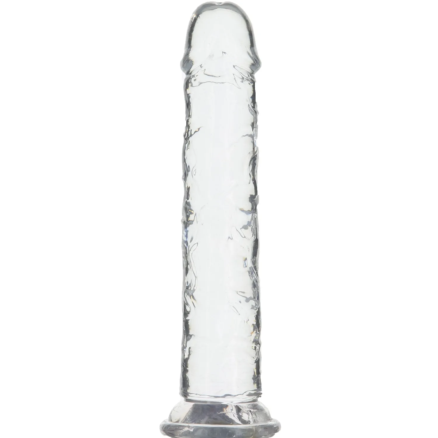 Crystal Addition - Dildo Réaliste Transparent - 20 cm