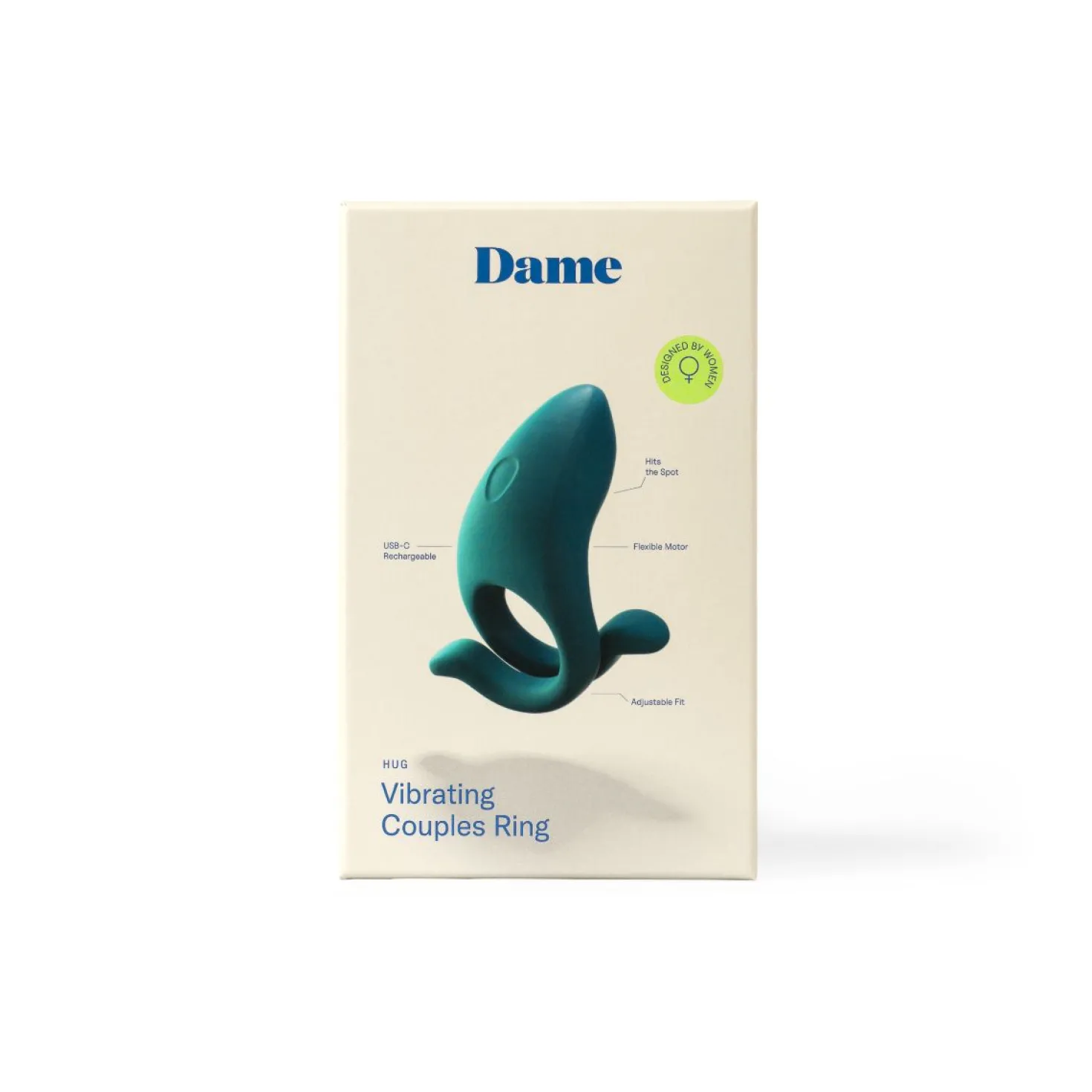Dame - Anneau pénien ajustable "Hug" - Bleu