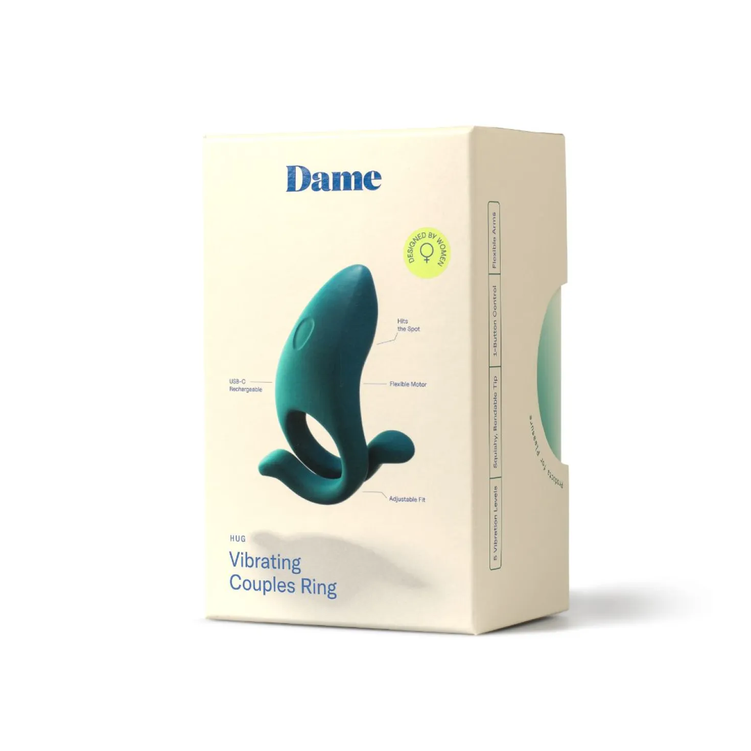Dame - Anneau pénien ajustable "Hug" - Bleu