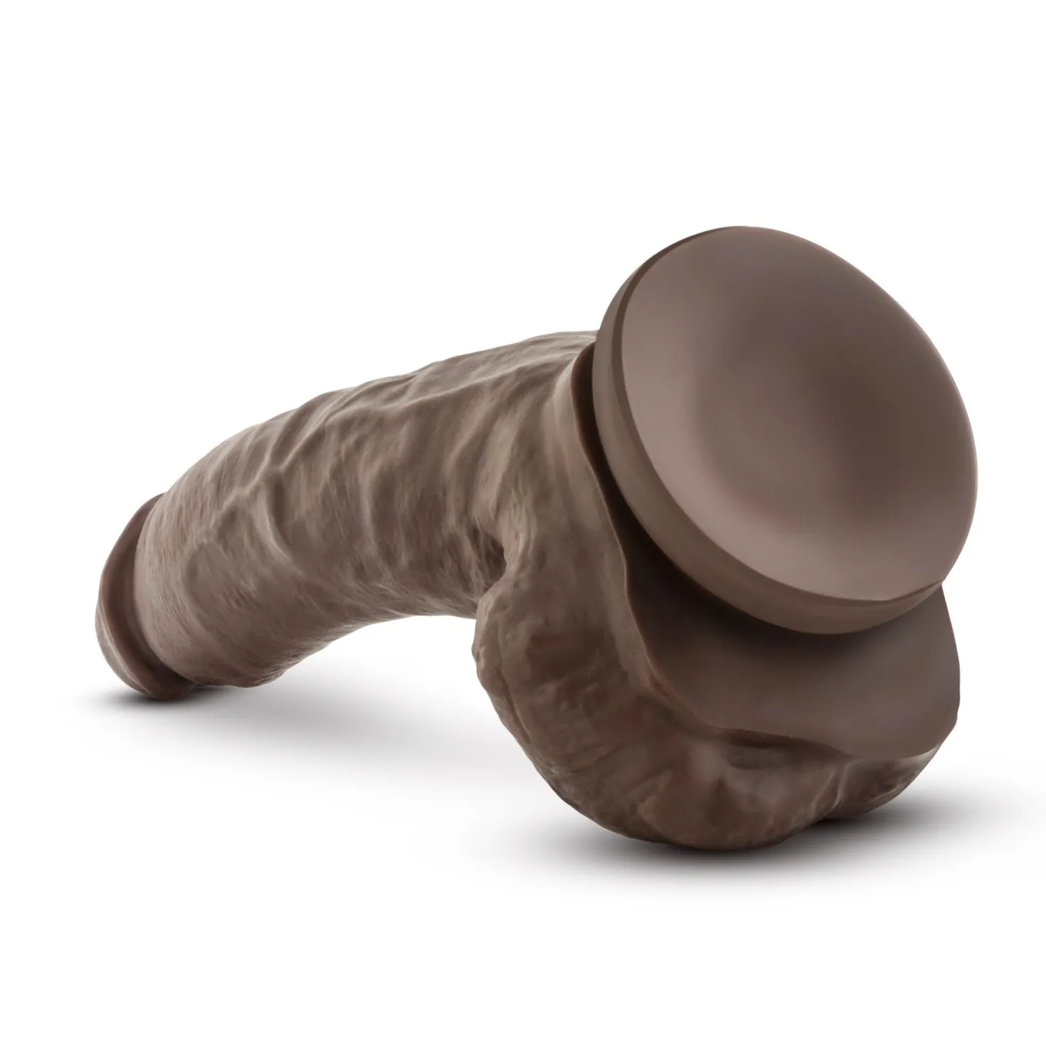 Dr. Skin - Godemiché avec ventouse Mr. Mayor 9" - Chocolat