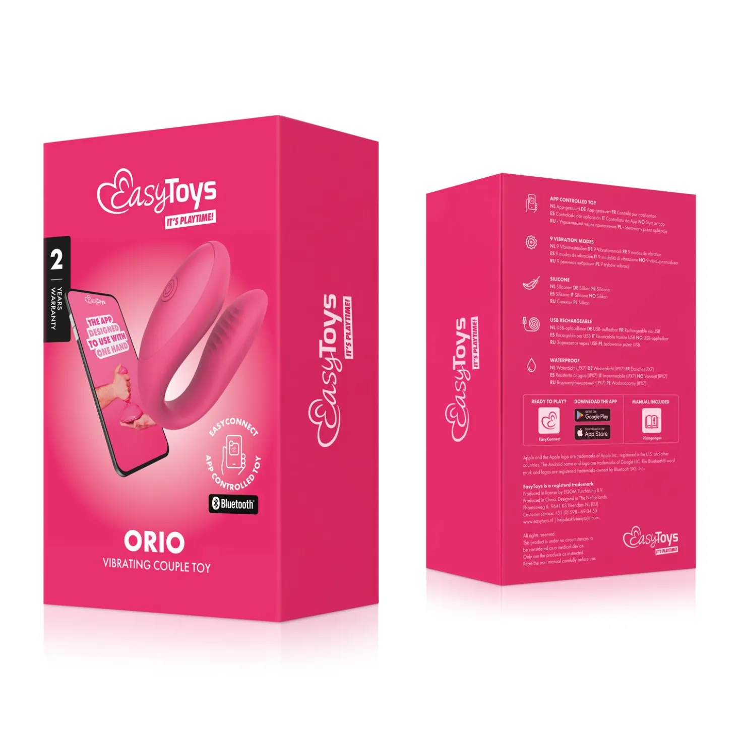EasyConnect - Vibromasseur pour couples Orio contrôlé par application