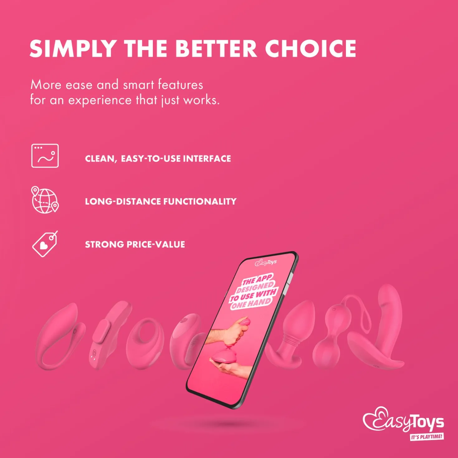 EasyConnect - Vibromasseur portable Ivy contrôlé par application
