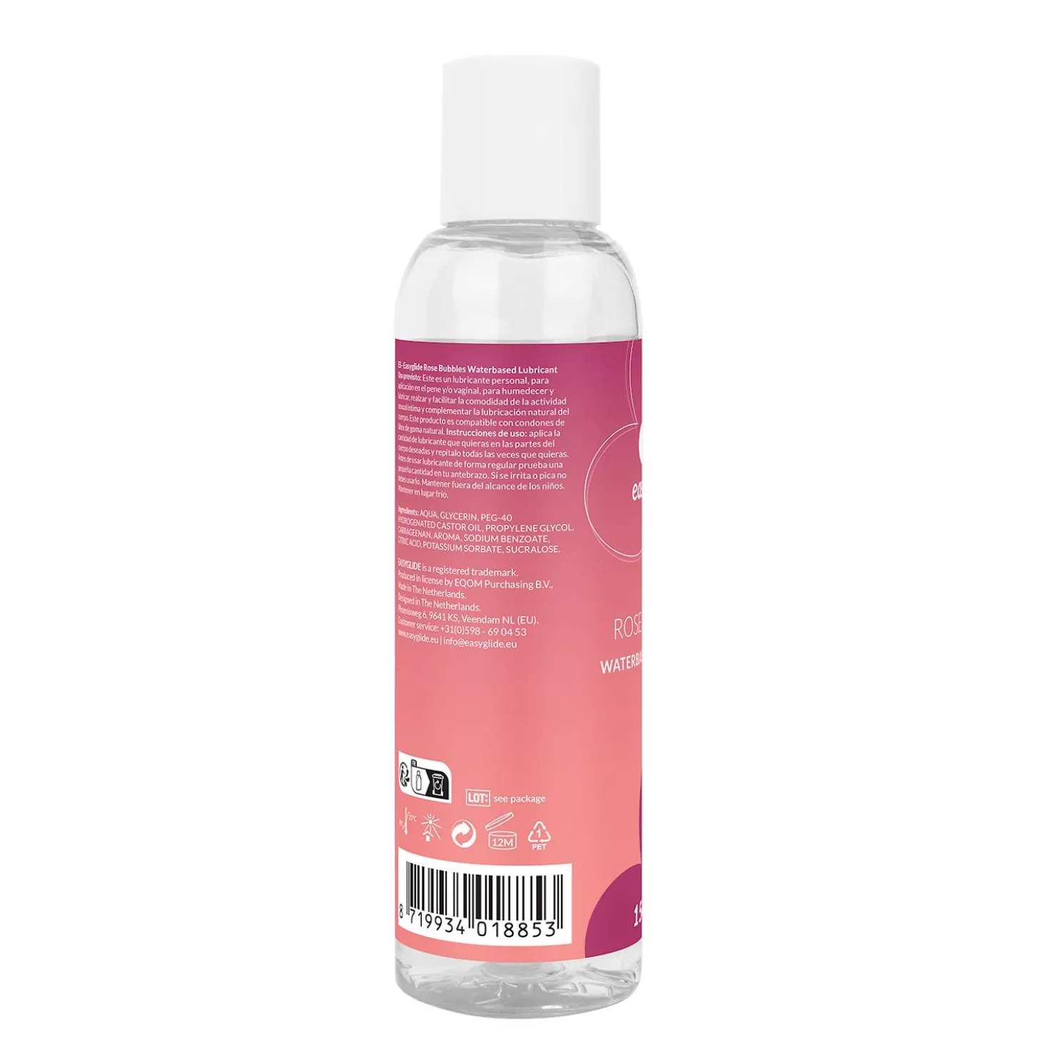EasyGlide - Lubrifiant à base d'eau au champagne rosé - 150 ml