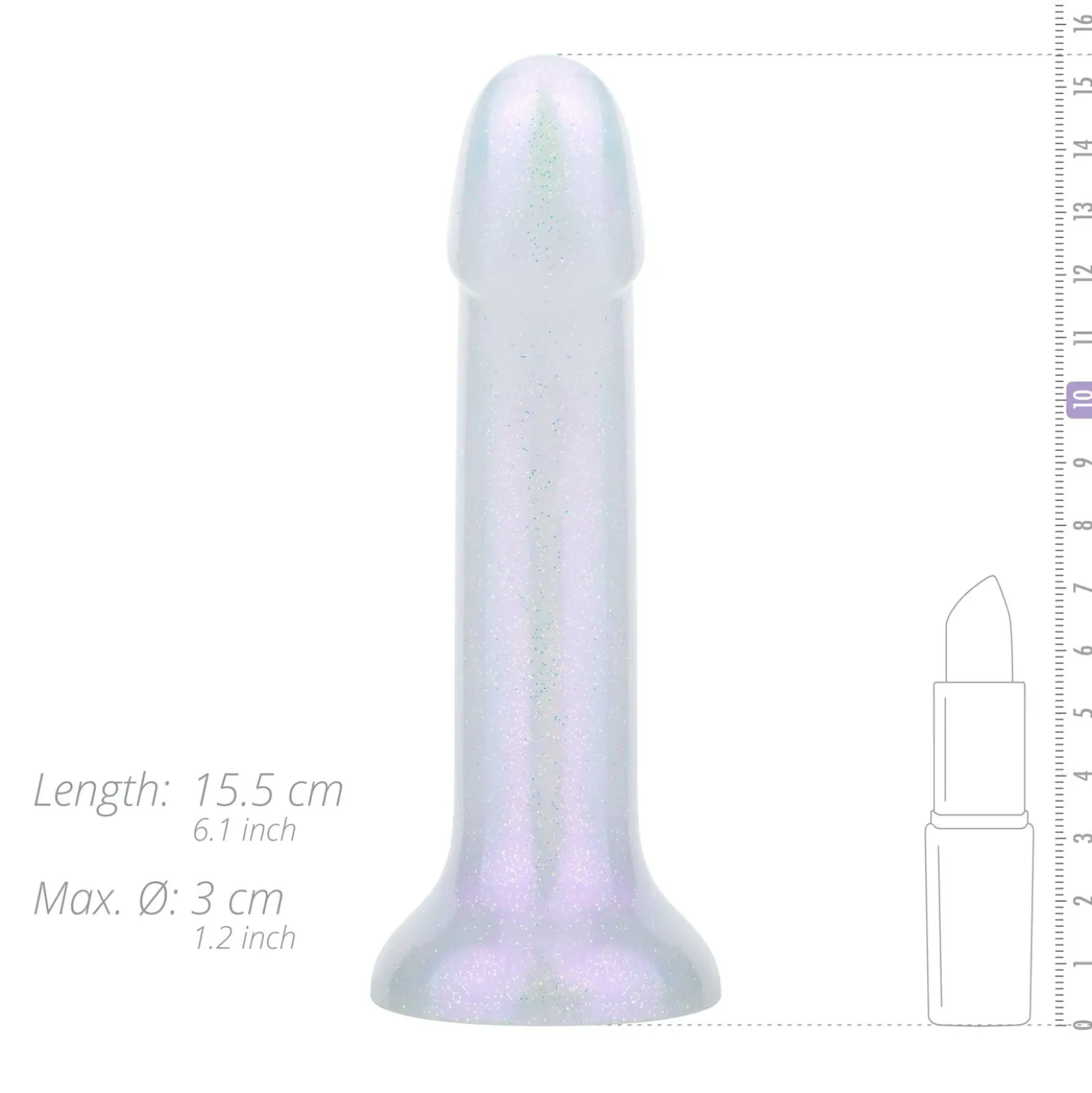 EasyToys - Dildo souple irisé "Sirène" - 15 cm