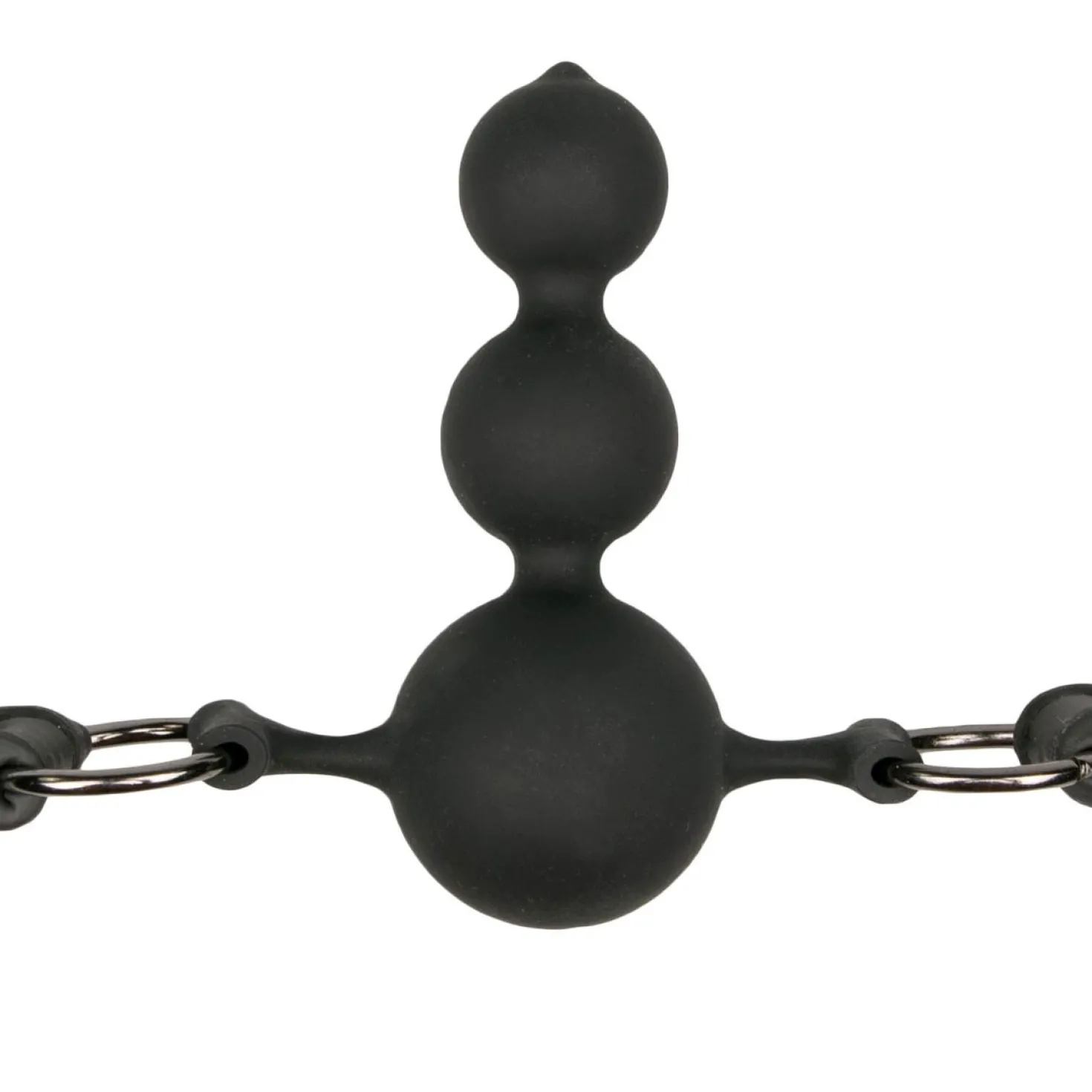 Easytoys Fetish - Bâillon à balle avec perles en silicone