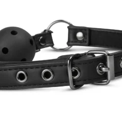 Easytoys Fetish - Bâillon à boule ouvert avec pinces à tétons