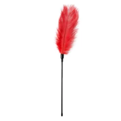 Easytoys Fetish - Fouet à plumes rouge