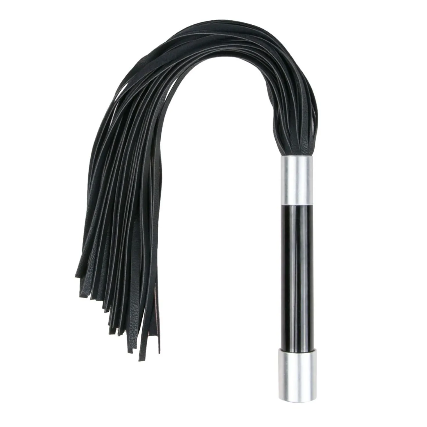 Easytoys Fetish - Martinet long avec poignée en métal
