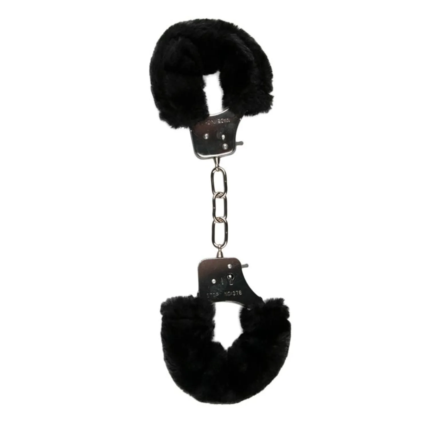 Easytoys Fetish - Menottes avec fourrure - Noir