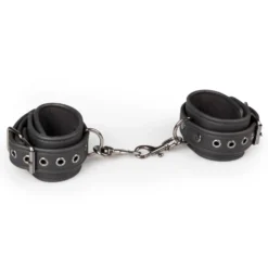 Easytoys Fetish - Menottes en similicuir - Noir