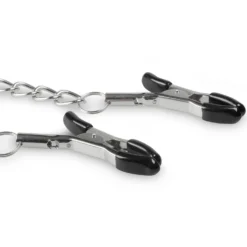 Easytoys Fetish - Pinces à tétons avec chaîne métallique - Métal