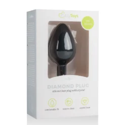 EasyToys - Plug à diamant taille M - Noir