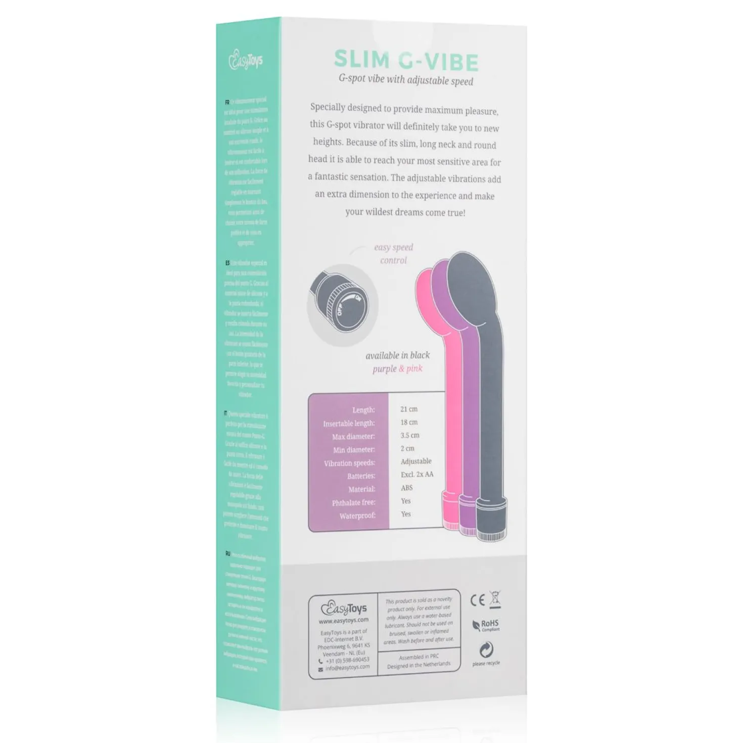 EasyToys - Vibromasseur de point G - Rose