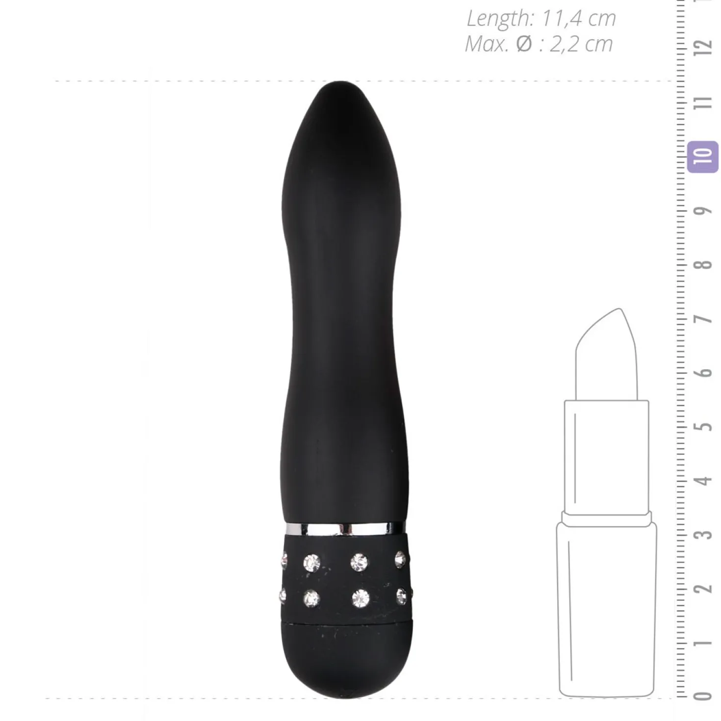 EasyToys - Vibromasseur Love Diamond - Noir
