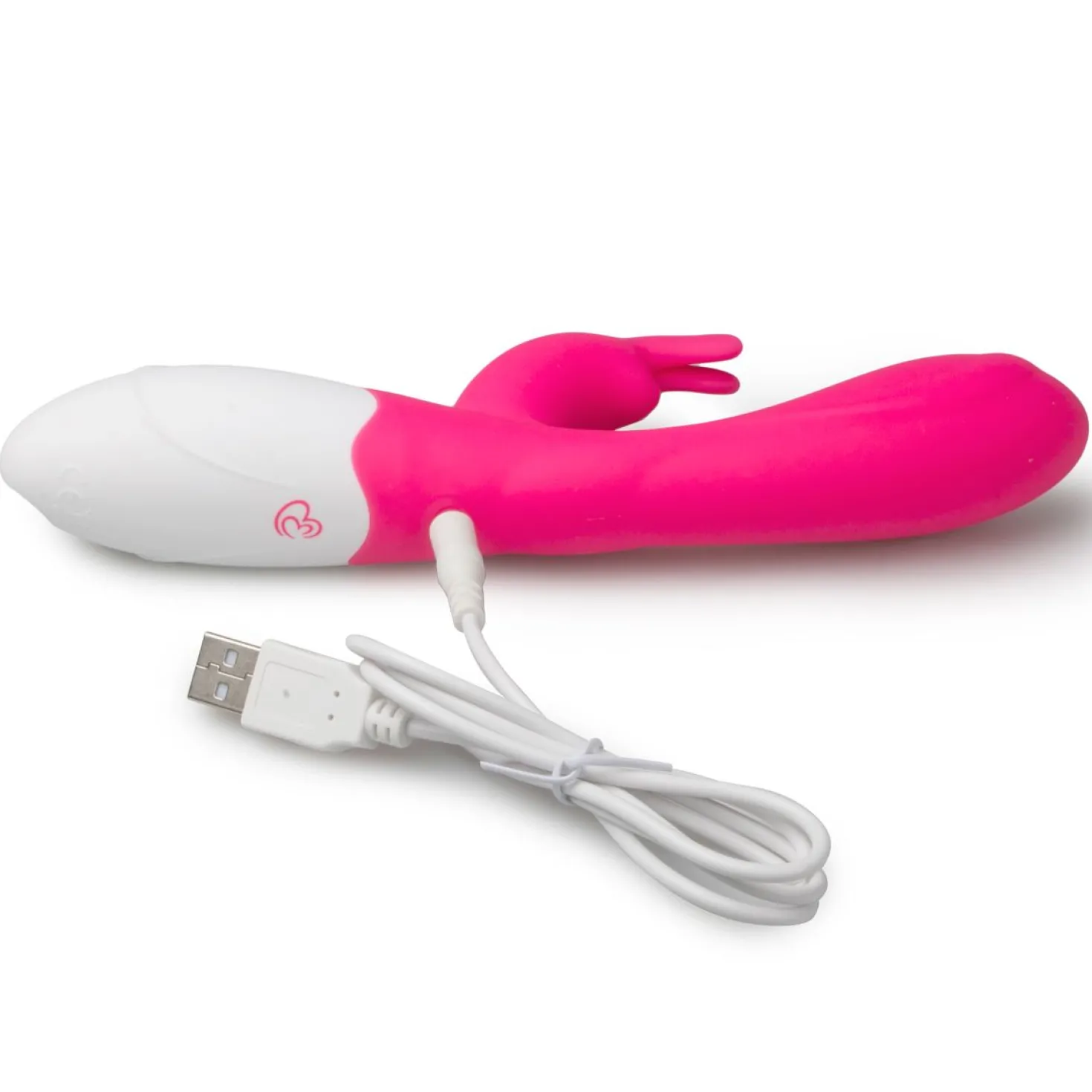 EasyToys - Vibro rabbit - Rose/Blanc