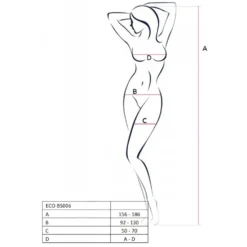 ECO Passion - BS006 Bodystocking - Noir
