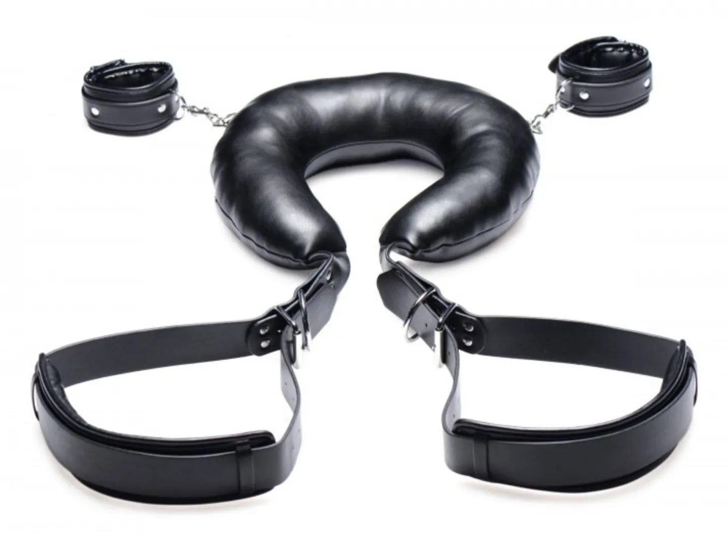 Ensemble de sangles d'immobilisation réglables avec menottes