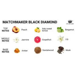 EOL Parfum à base de phéromones Matchmaker Diamant Noir - 30ml