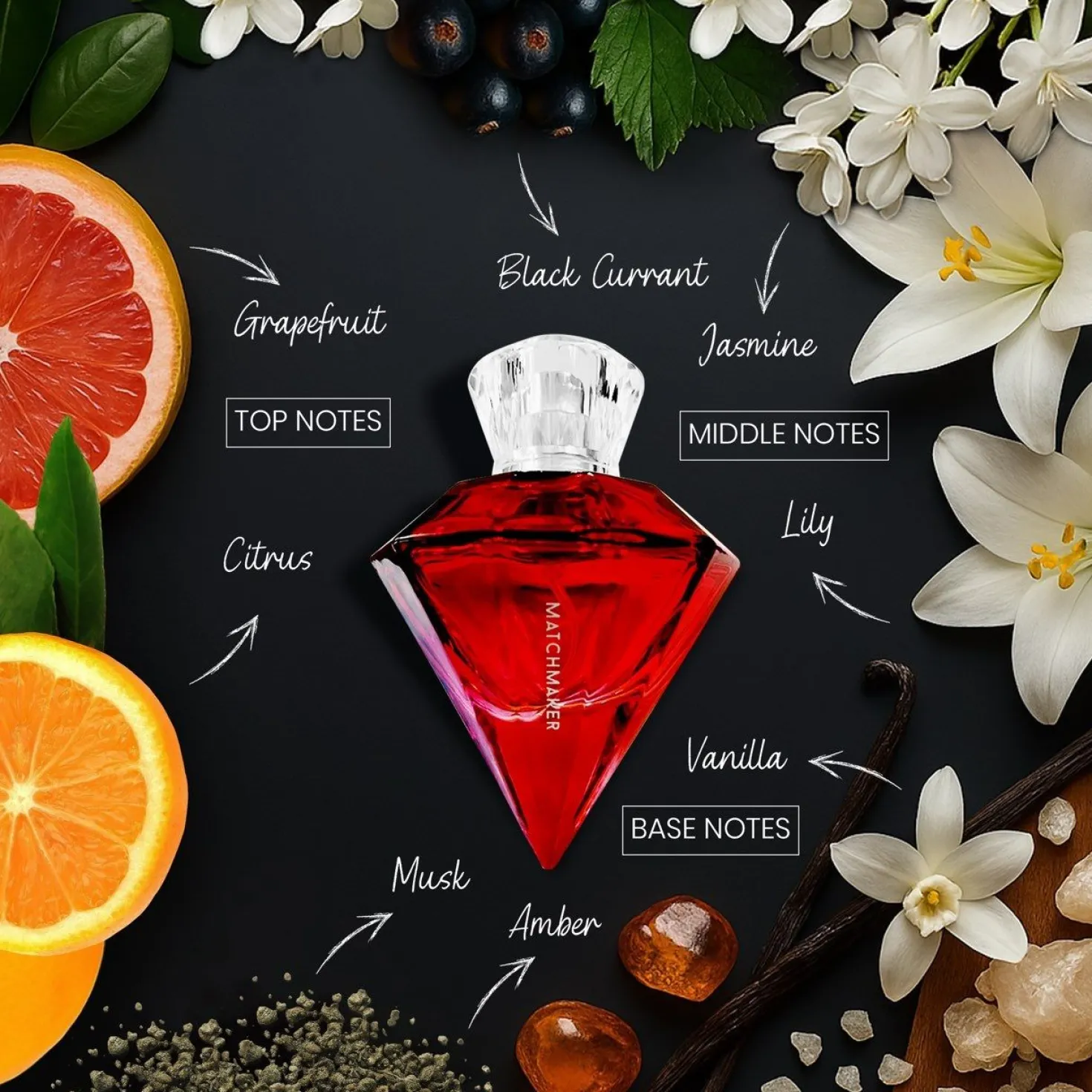 EOL Parfum à base de phéromones Matchmaker Diamond Red - 30ml
