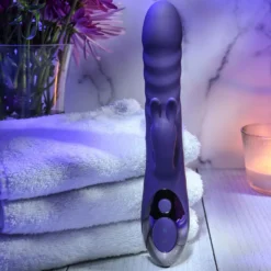 Evolved - Vibro rabbit va-et-vient, rotatif et vibrant - Violet