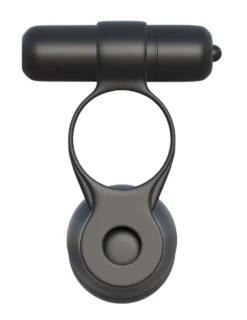 Fantasy C-ringz Cockring & gode Posable Partner Double Penetrator Noir