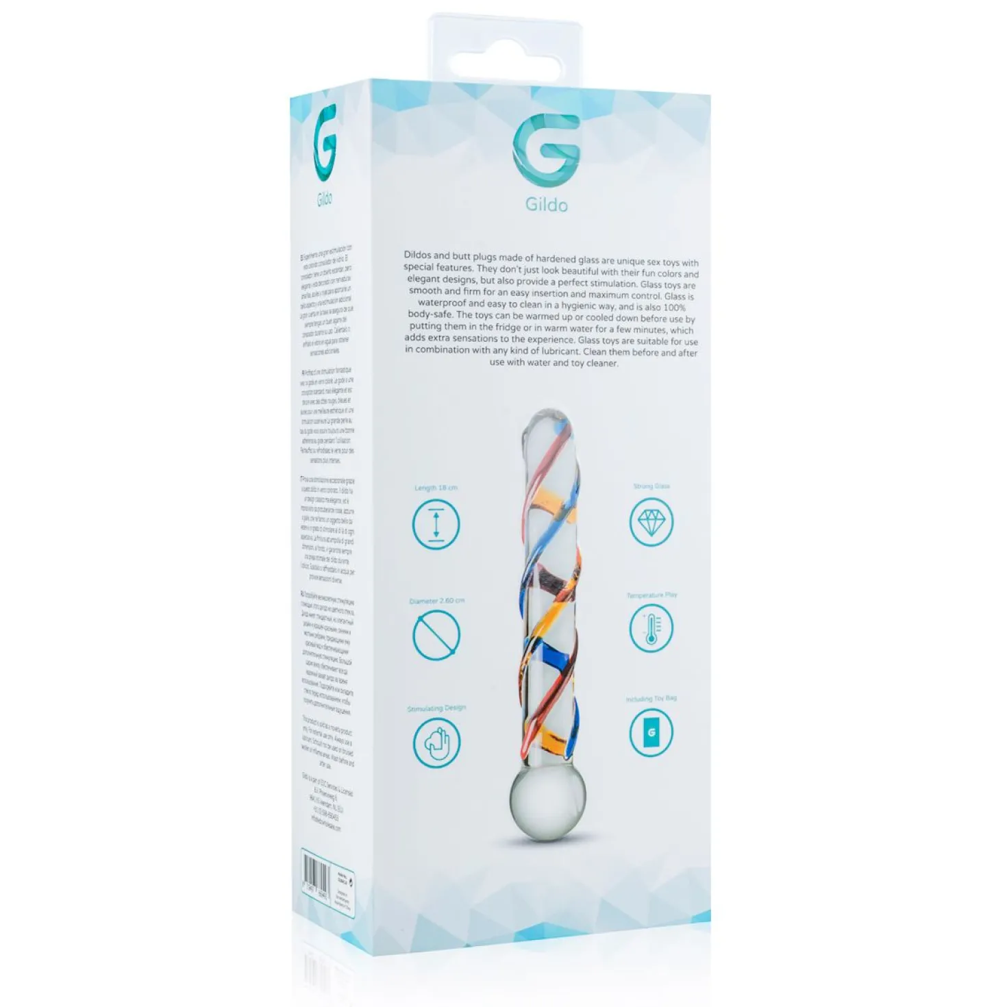 Gildo - Gode en verre N° 10 - 18 cm